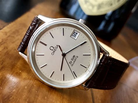 omega quartz watch history|omega quartz watch men's used.